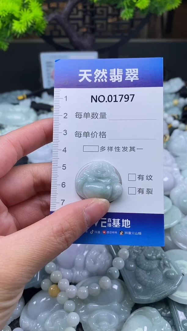 颈饰未镶嵌翡翠天然缅甸翡翠1797