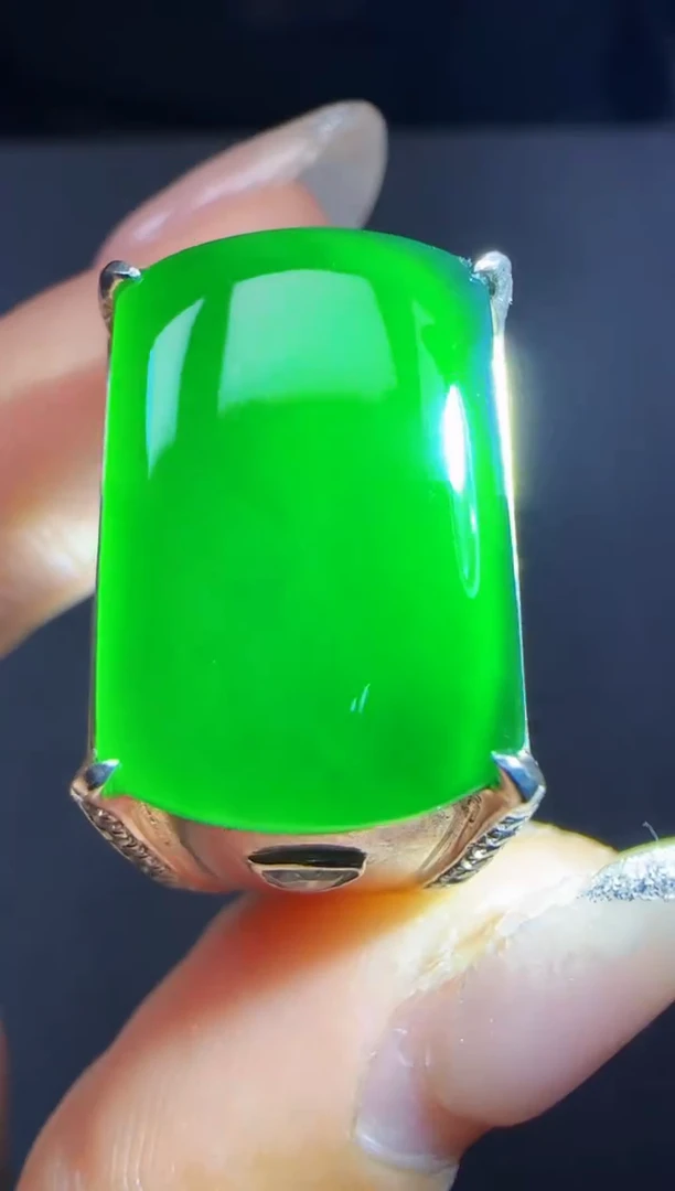 未镶嵌定制翡翠翡翠戒指74