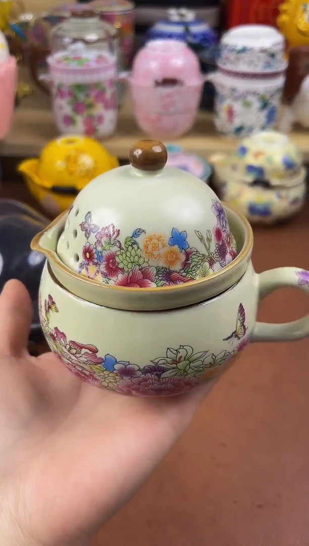 陶瓷茶具摆件旅行套组