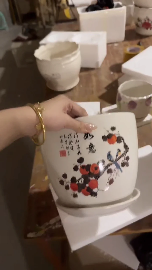 高温陶瓷花盆+E46