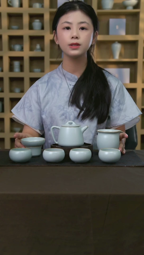 【闪购商品】杯高石瓢1禅净杯4小布施茶海1悠然茶漏1