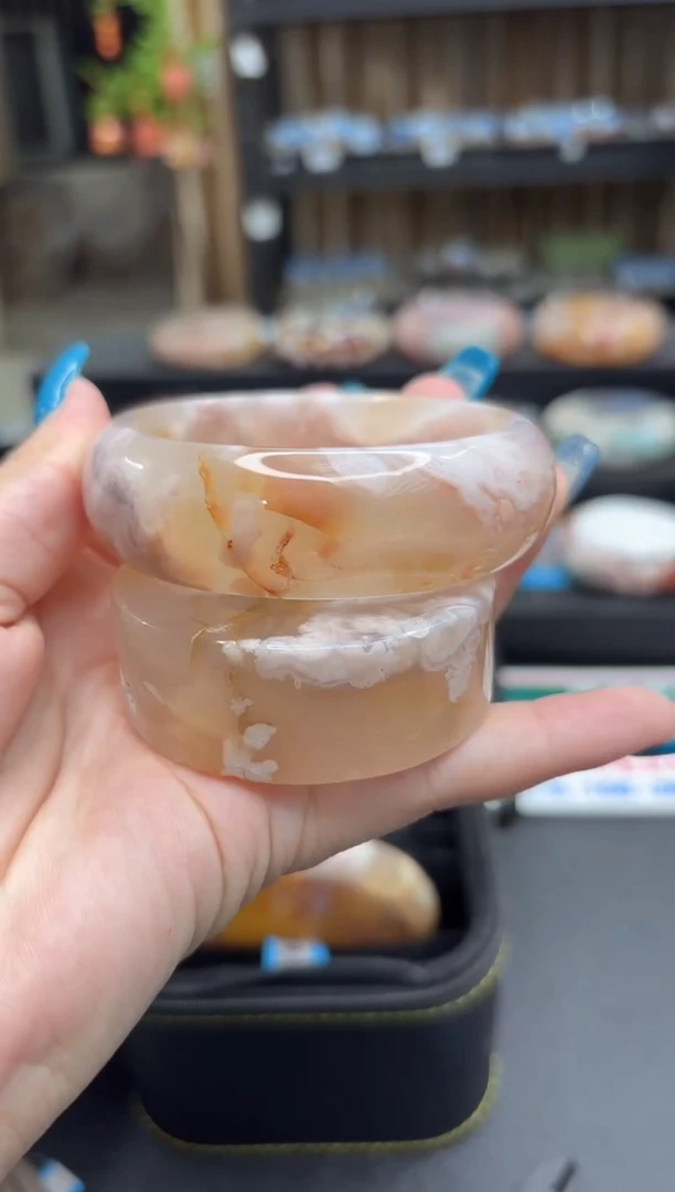 未镶嵌手镯石英质玉16(59圈赠送镯心)