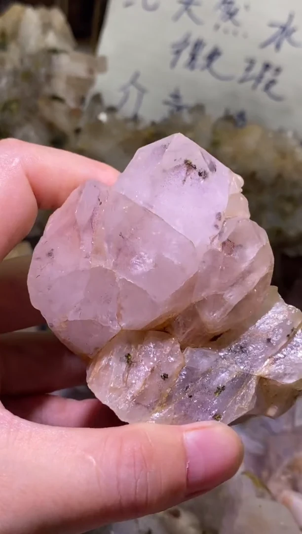 未镶嵌珠宝半成品水晶72号338g四川超七花园水晶