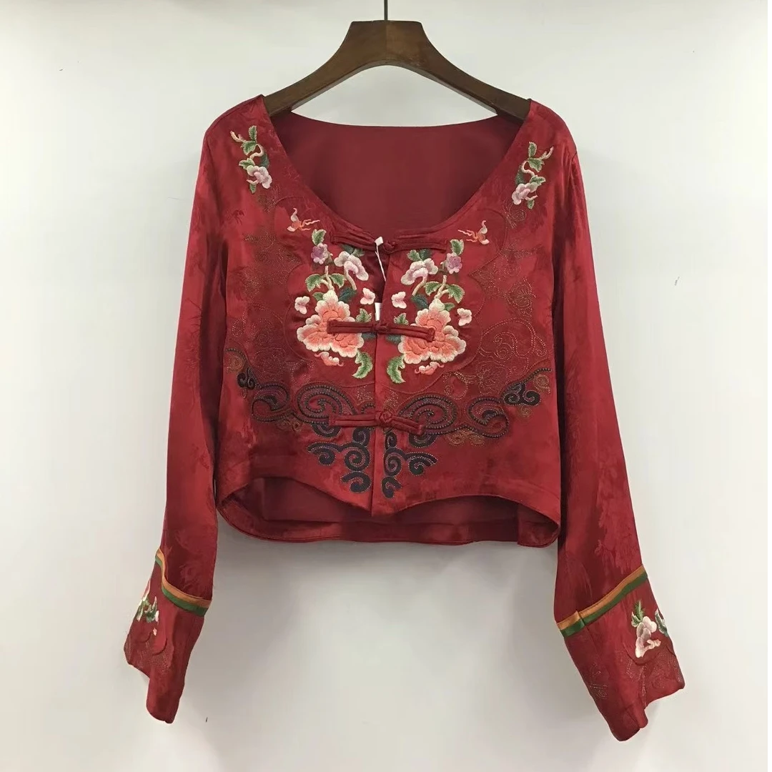 中式民族风刺绣上衣小外套