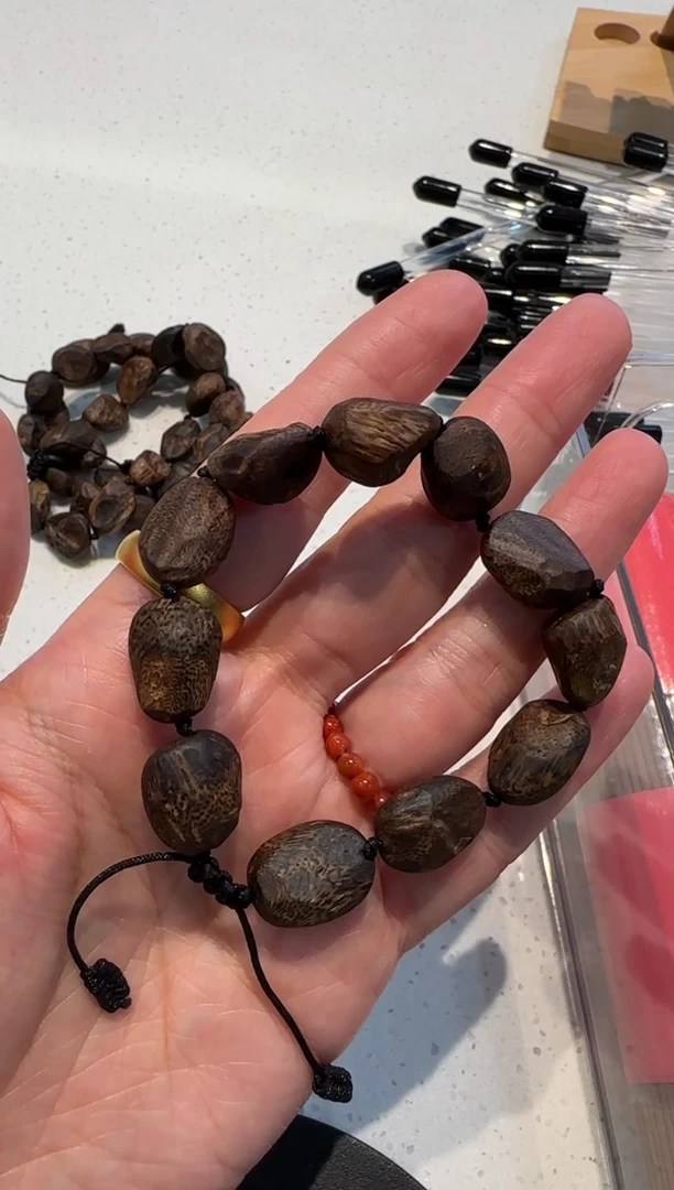 香榧木手串/手链爱****馆海南种植 小包头手串