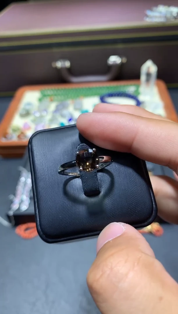 烟晶戒指未镶嵌W20【多样性发其一】