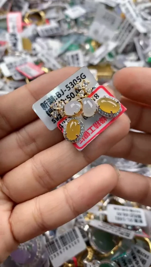 银S925镶嵌戒指翡翠777----9
