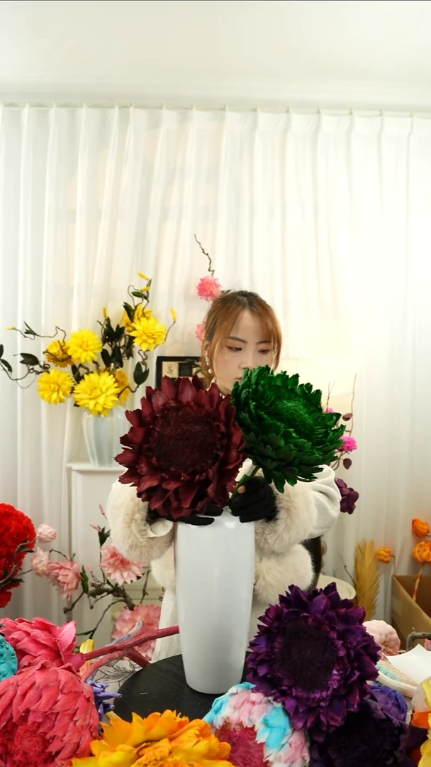 永生洋蓟  霸王花  2个头叶片微瑕【混搭】A32