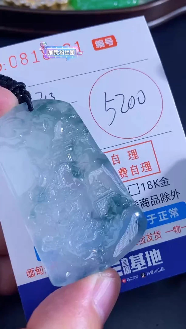 翡翠未镶嵌颈饰天然A货翡翠