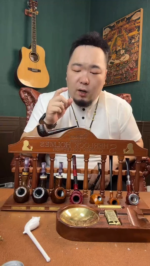 石楠木木雕款意大利进口石楠木烟斗