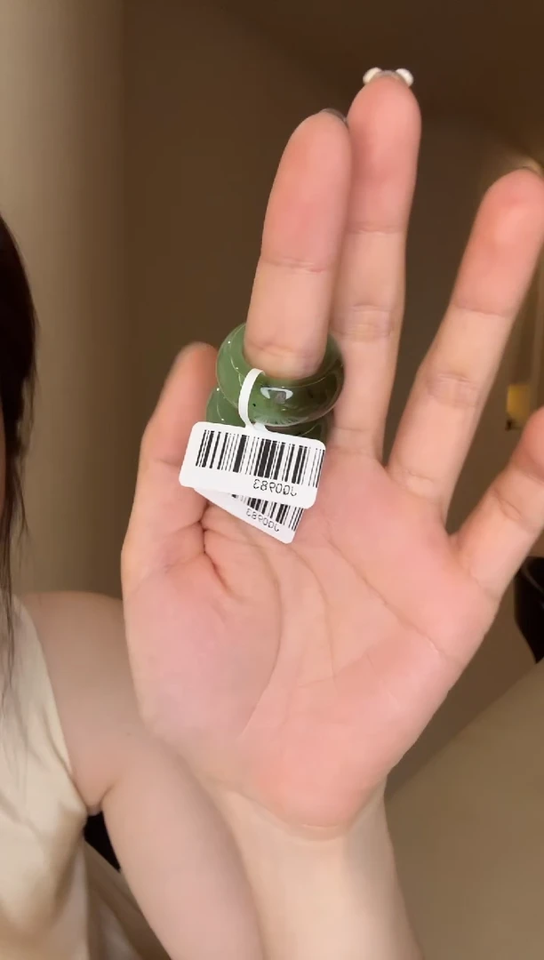 未镶嵌戒指和田玉17码猕猴桃多样性发其一