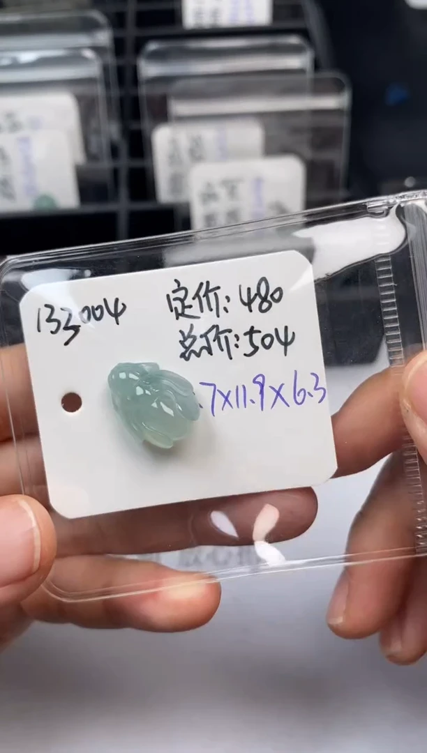 翡翠未镶嵌吊坠(不含链)133004