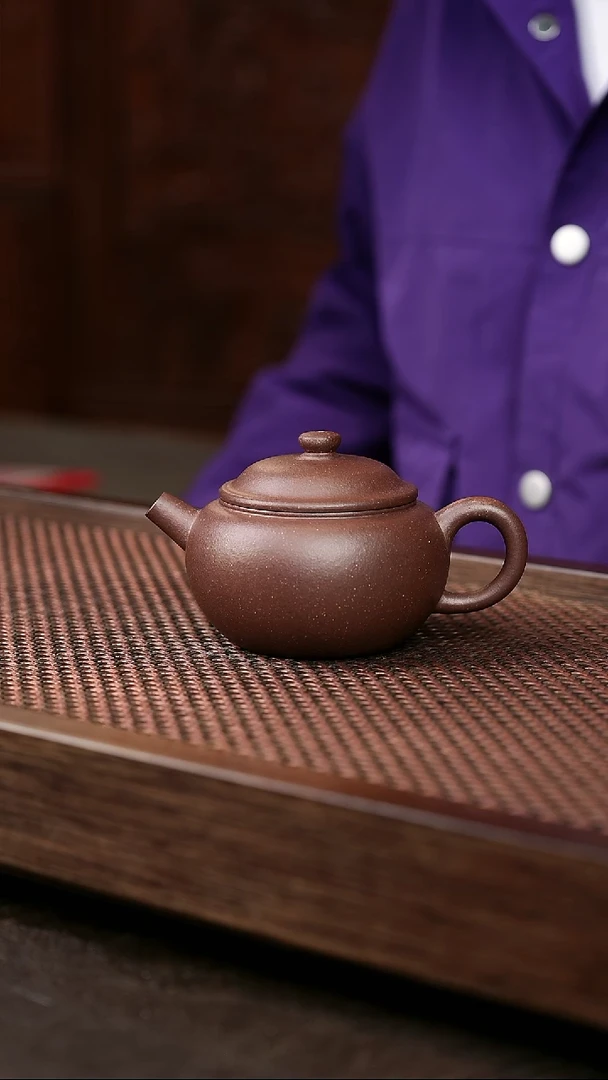 茶壶紫砂紫泥钵圆