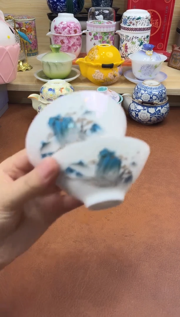 陶陶瓷茶具摆件旅行套组