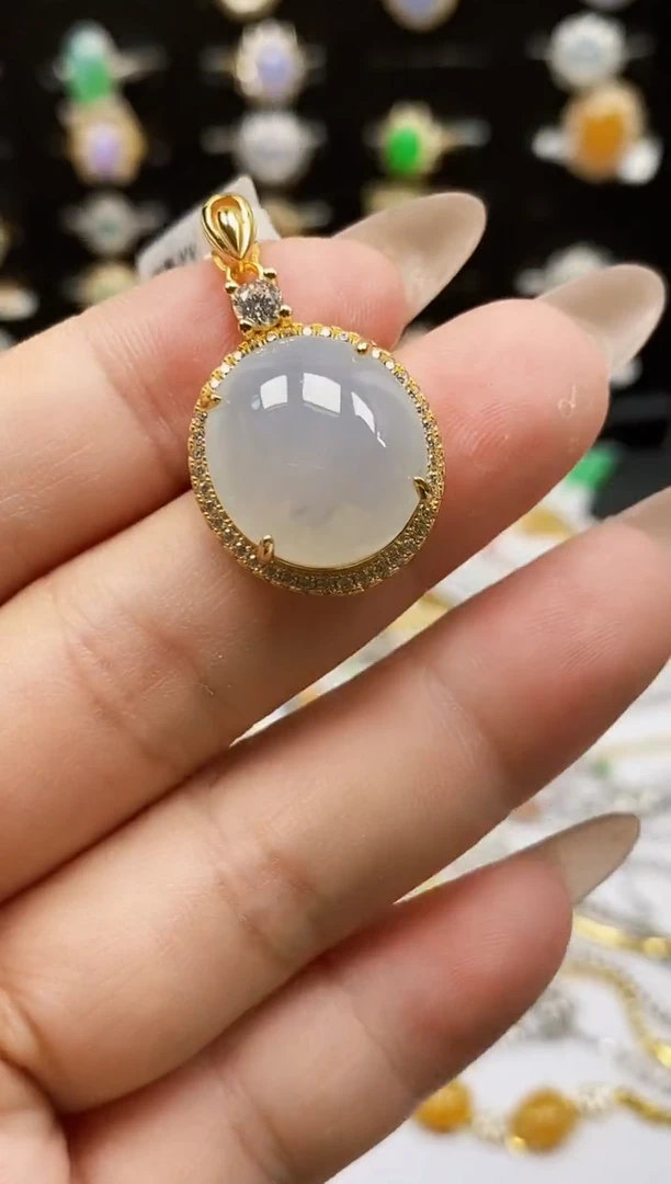银S925镶嵌戒指翡翠0292