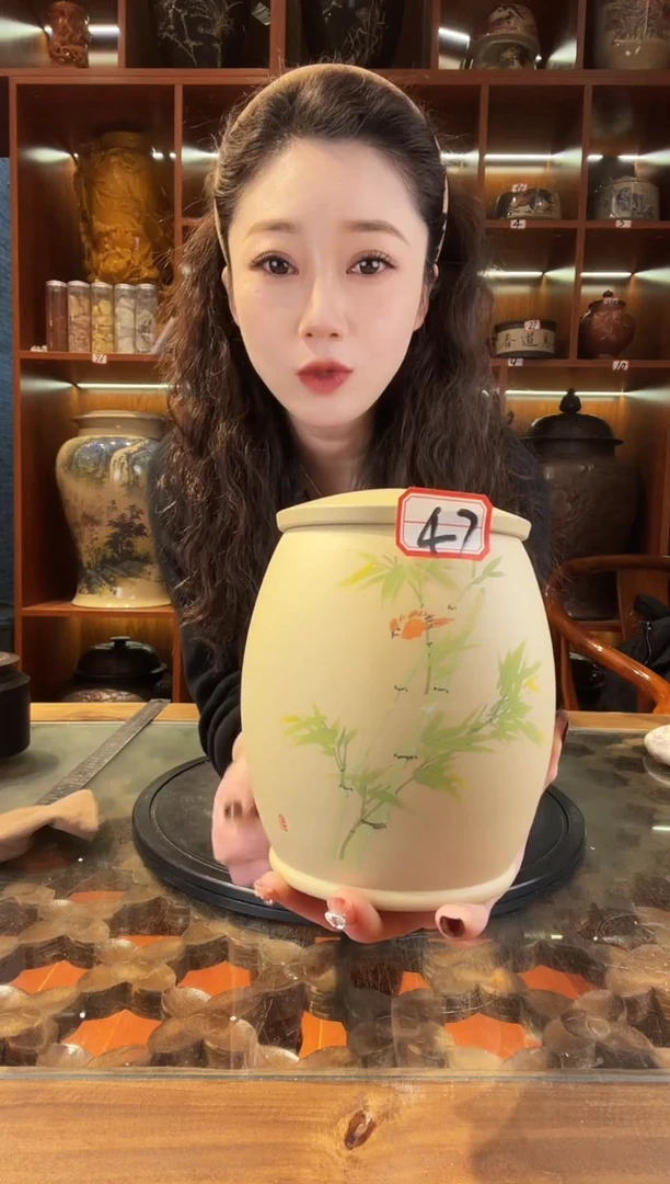 【闪购商品】缸云南建水紫陶白泥小茶罐@47