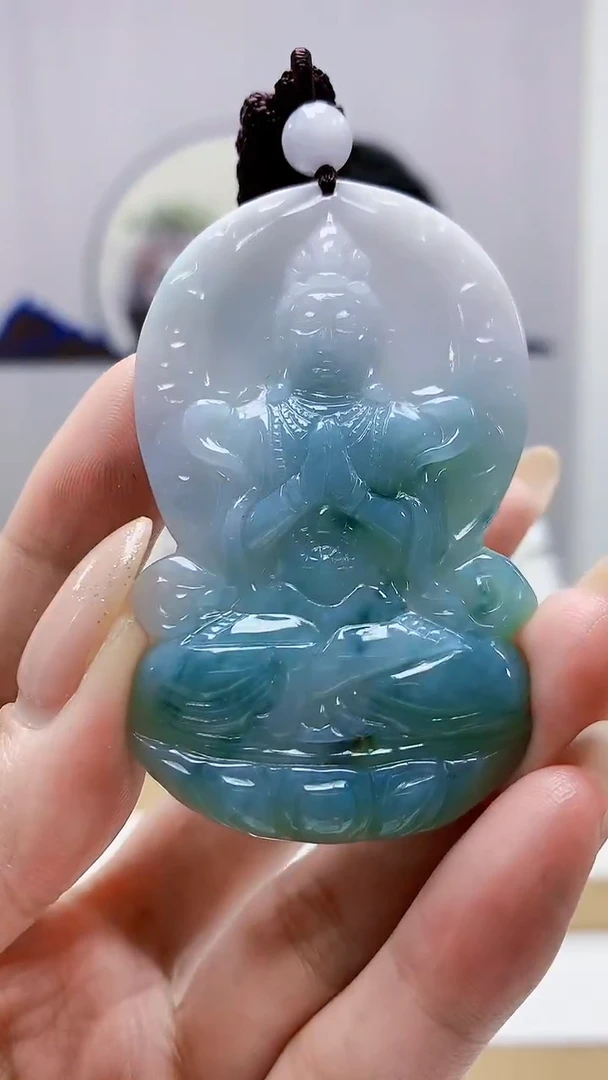 未镶嵌定制翡翠5028MM-毛货挂件58