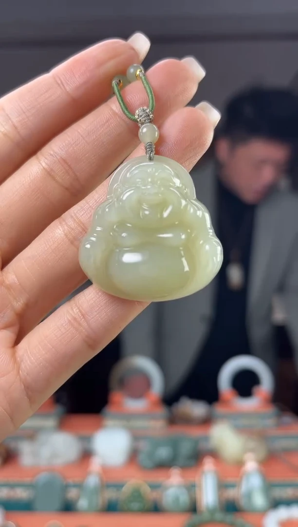 颈饰未镶嵌和田玉佩佩35mm左右