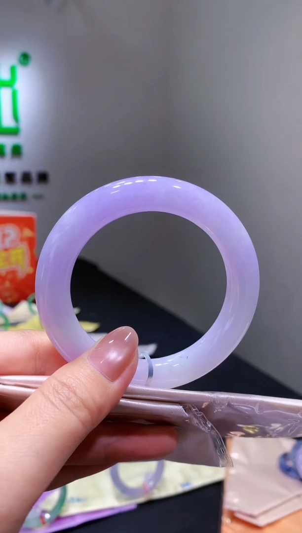 未镶嵌手镯翡翠-q101  天然缅甸A货翡翠55圆条