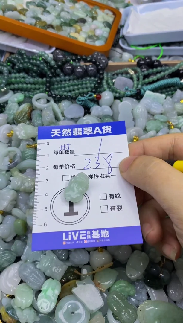 颈饰未镶嵌翡翠天然翡翠A货批量多样性发一件