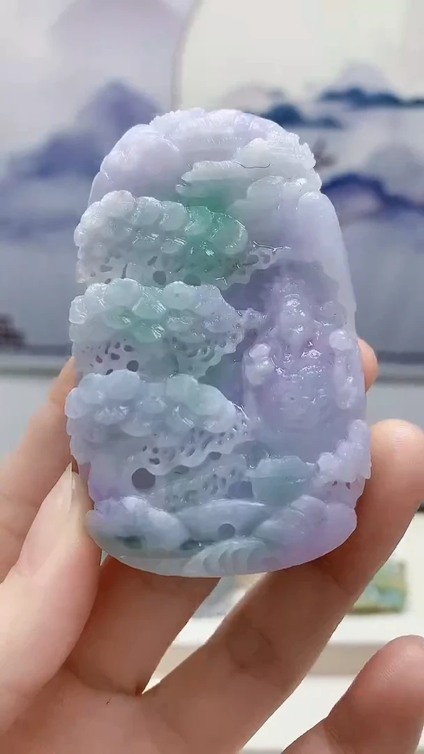 未镶嵌定制翡翠4829ry-毛货挂件71