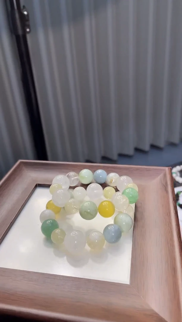 未镶嵌手串水晶蓝绿多宝
