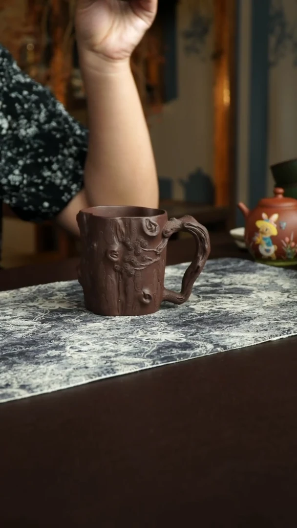 茶杯紫砂52号宜兴紫砂原矿作品