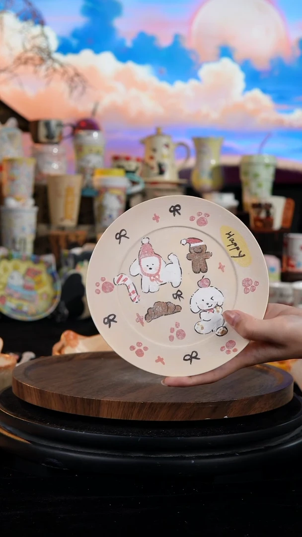 陶瓷便携款手工手绘景德镇陶瓷