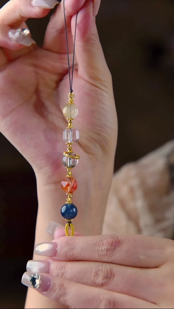 未镶嵌车挂水晶五五手机挂