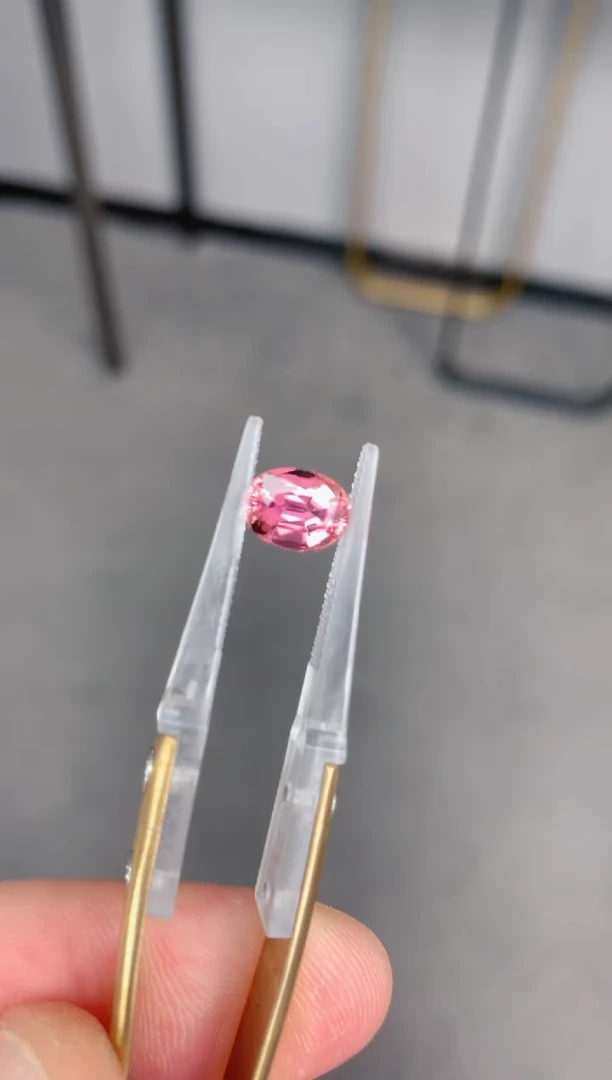 未镶嵌裸石定制碧玺1.2ct 粉碧玺 定制