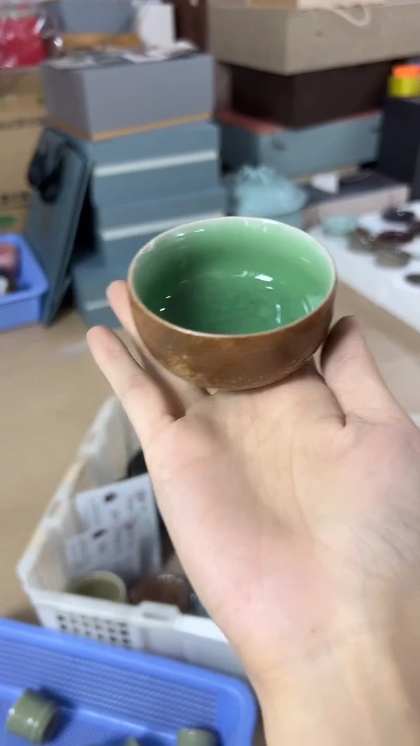 龙泉云间青瓷小米茶器