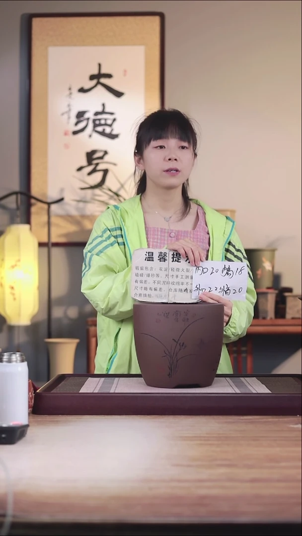 紫砂花盆瑕疵紫泥君子兰4号一只无托