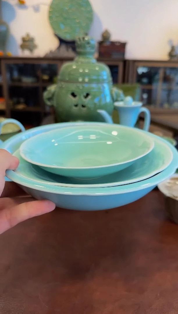 宋韵·3件套·15+18+21cm茶点盘