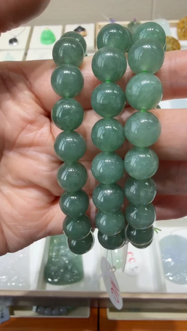 未镶嵌挂件翡翠A货翡翠多样性绿手串发一件