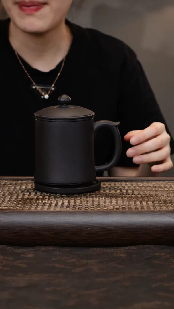 茶杯紫砂石黄四件套
