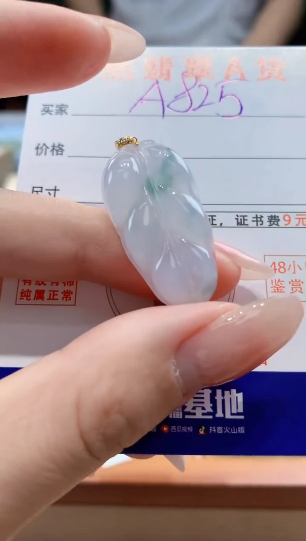 翡翠未镶嵌颈饰 天然A货翡翠挂件