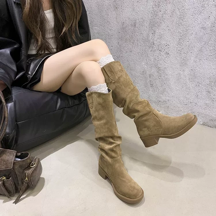 爆款时装靴过膝时尚新款百搭长筒