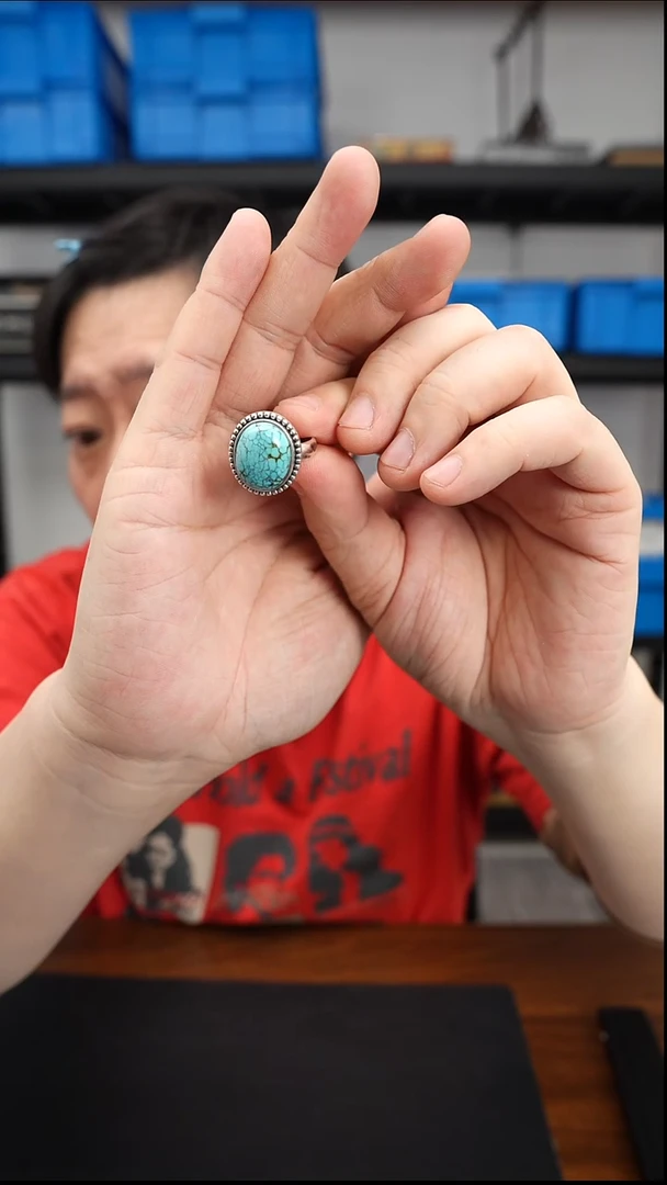 未镶嵌绿松石戒指0102DL537戒指