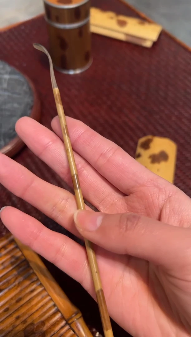 【闪购商品】扇子福建湘妃竹茶拨