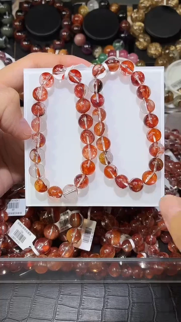 未镶嵌手链水晶红胶花单圈手链A10（多样性发其一）