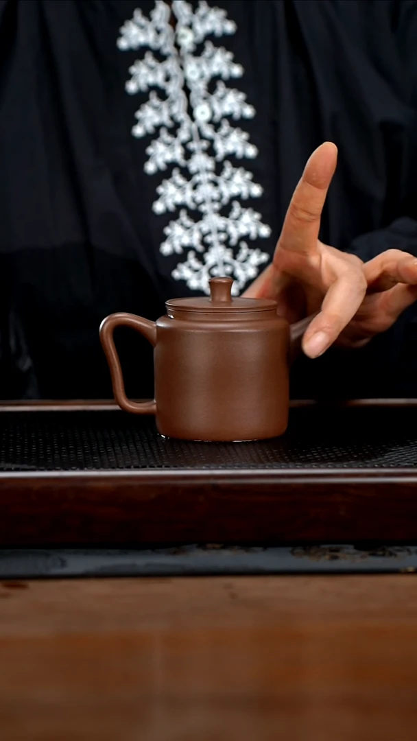 茶壶紫砂120cc黄龙山原矿百年紫泥汲直9