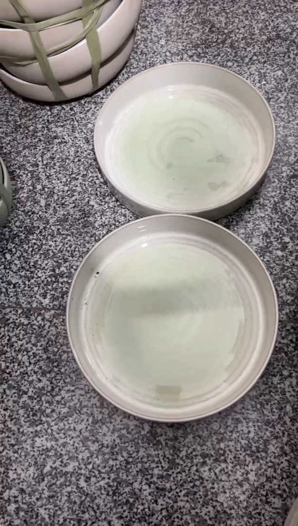 【闪购商品】瓷浅草绿2个深盘