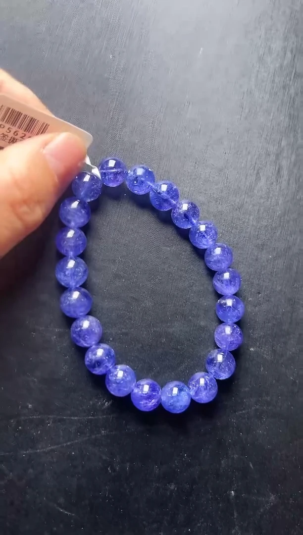 未镶嵌手串水晶坦桑石手串9mm+ JP56299