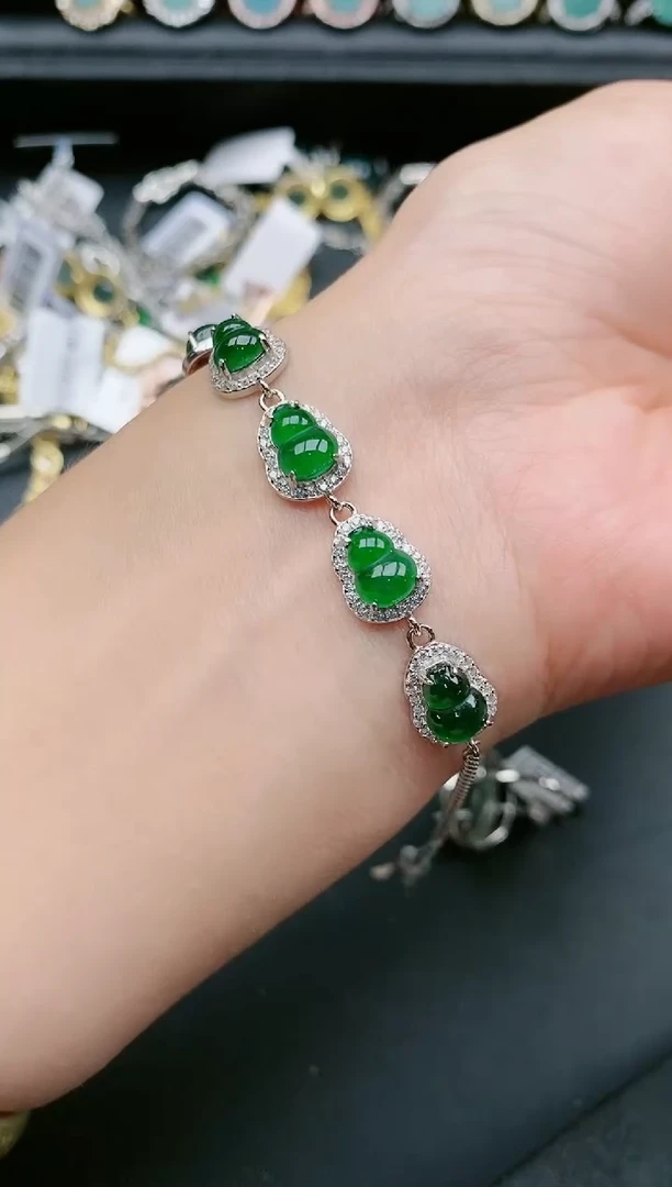 翡翠戒指银S925镶嵌111111