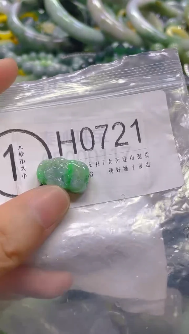 翡翠未镶嵌颈饰/H/翡翠A货一图一物