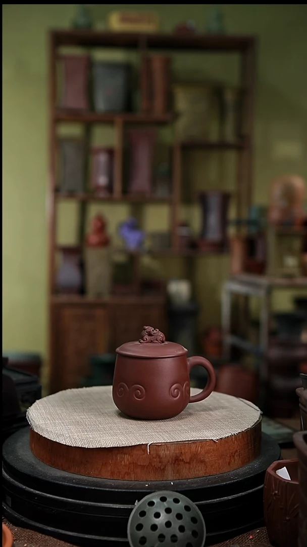 紫砂花盆花卉园艺茶杯