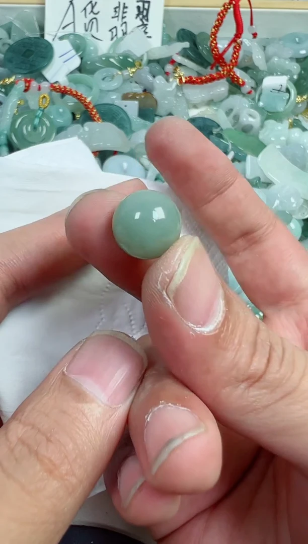 散珠翡翠370号链接，A货翡翠