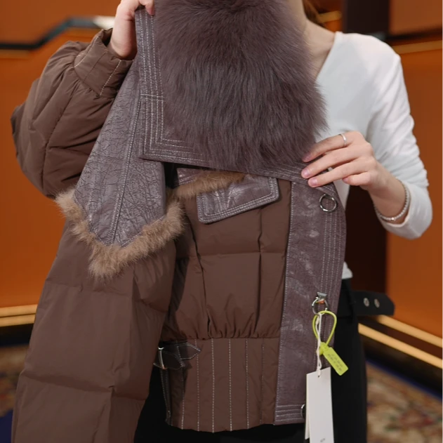 2026年冬季新款羽绒服大毛领时尚百搭高级感-1