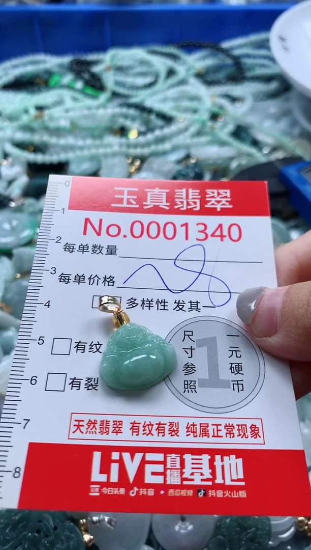 吊坠(不含链)未镶嵌翡翠1340