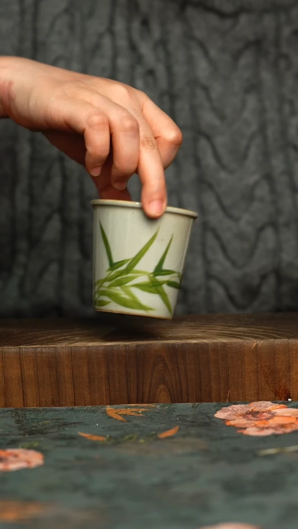 杯釉下彩手工手绘同款陶器